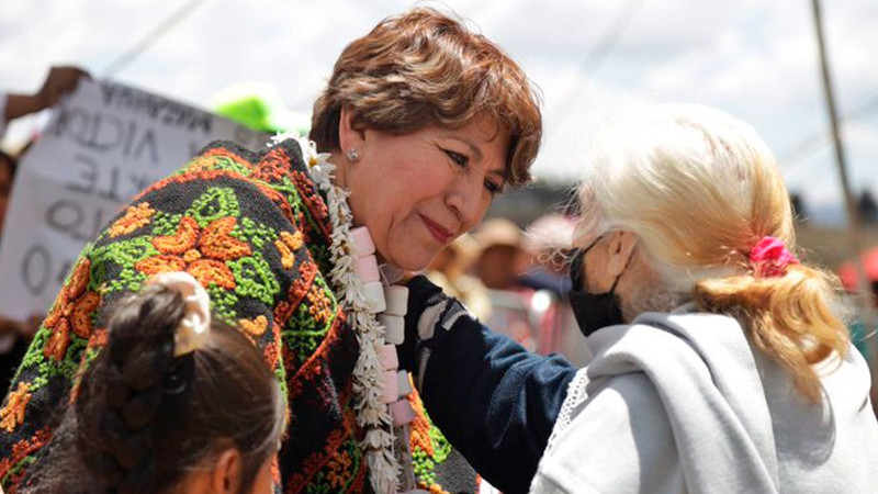 Delfina Gómez se reúne con AMLO en Palacio Nacional; para hablar del Edomex