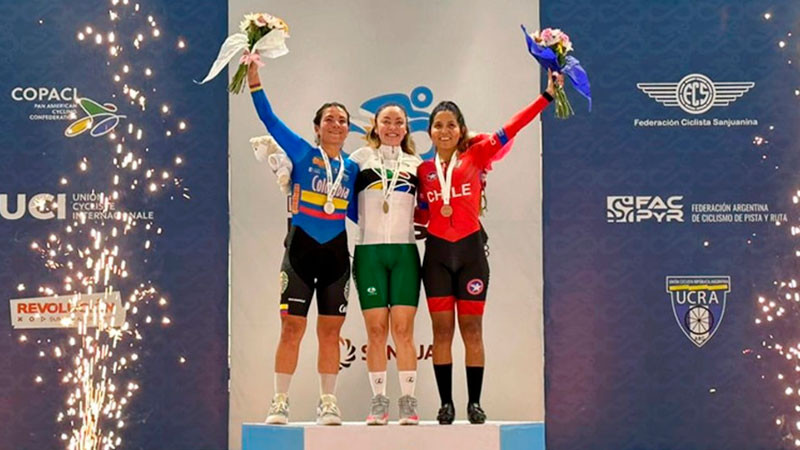 Mujeres sacan la casta por ciclismo mexicano, se llevan oro y bronce en Panamericano de Pista 2023