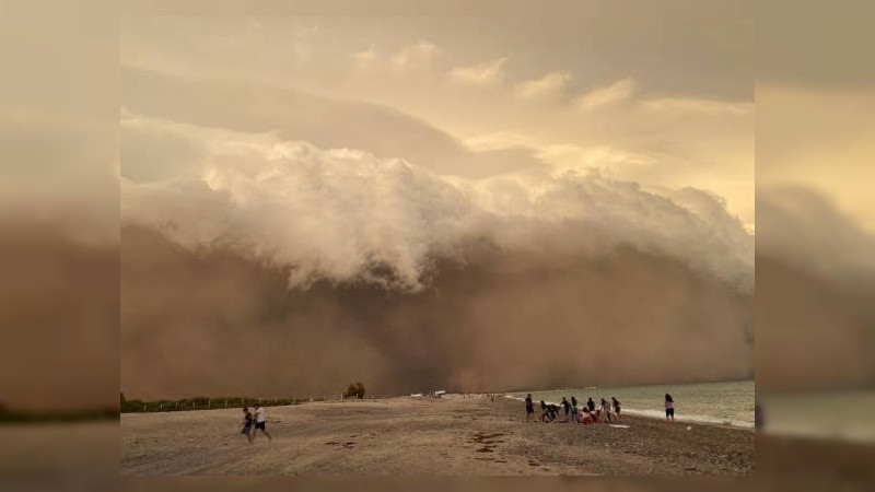 La tormenta de arena en Sonora provocó desabasto de energía eléctrica y daños materiales