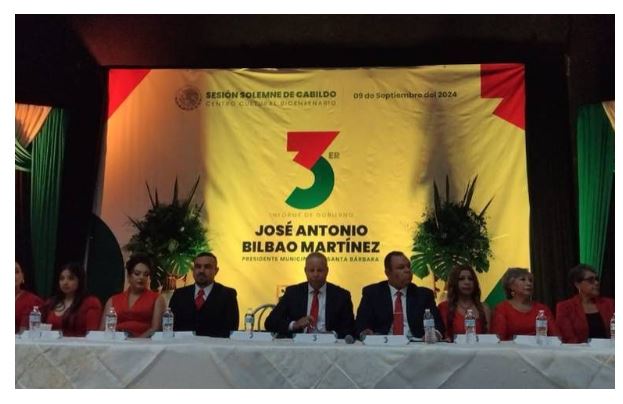 Presenta Alcalde de Santa Bárbara su Tercer Informe de Gobierno